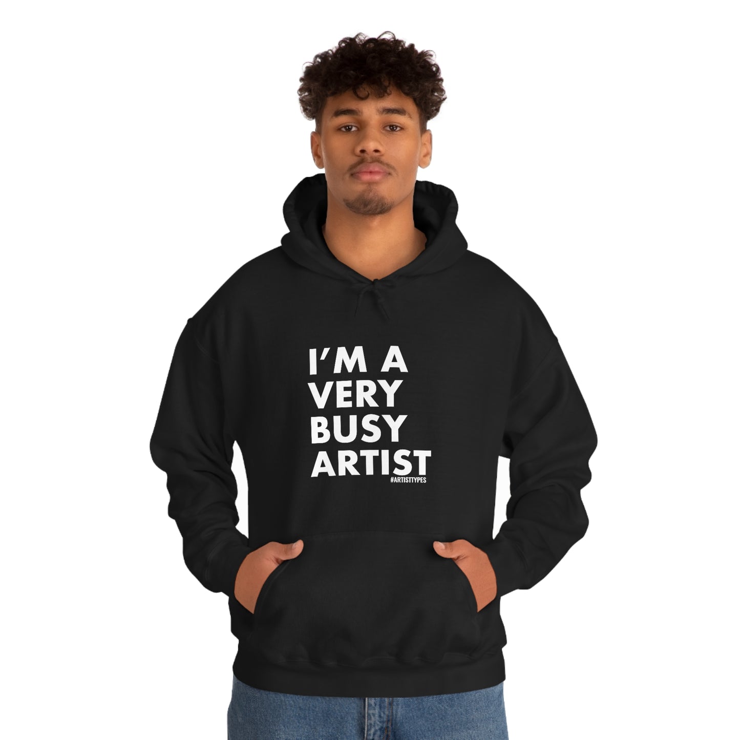 Very Busy Artist Unisex Heavy Blend™ Hooded Sweatshirt